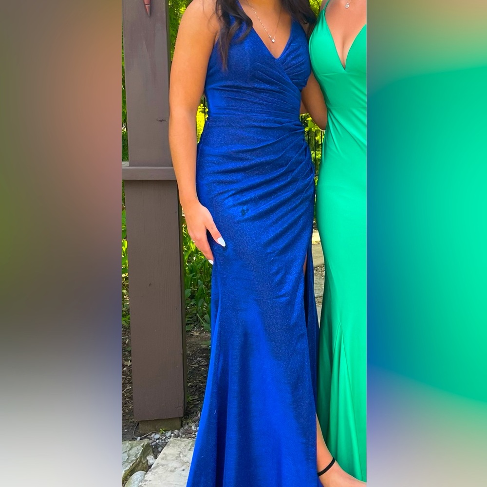 Prom Dress Royal blue shimmer